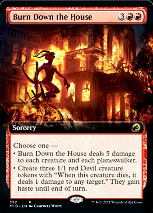 MID 352 Burn Down the House (Extended Art) R
