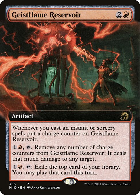 [Foil] MID 355 Geistflame Reservoir (Extended Art) R