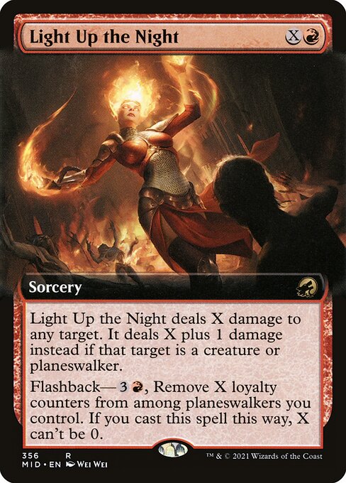 [Foil] MID 356 Light Up the Night (Extended Art) R