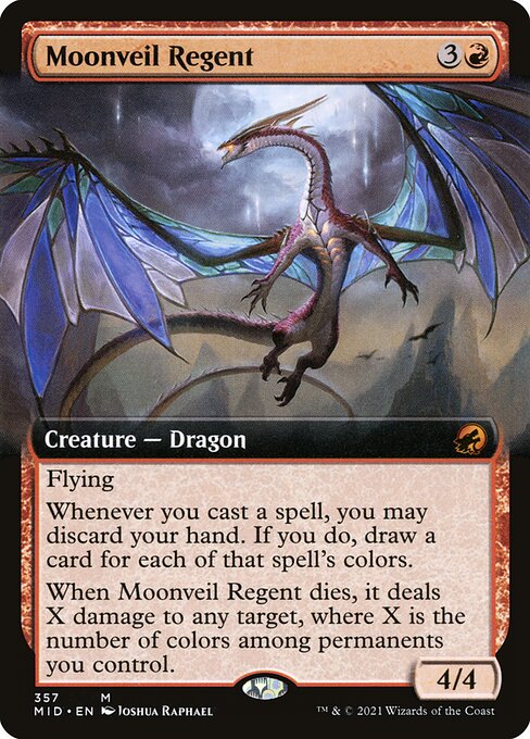 [Foil] MID 357 Moonveil Regent (Extended Art) M