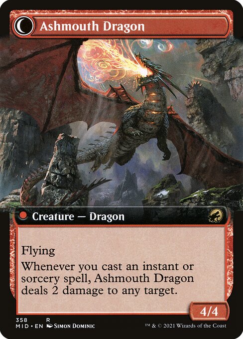 [Foil] MID 358 Smoldering Egg (Extended Art) R
