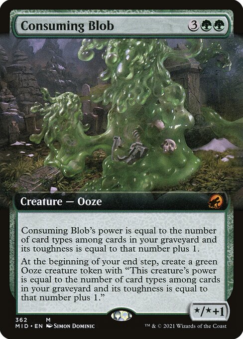 [Foil] MID 362 Consuming Blob (Extended Art) M