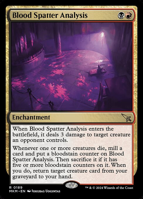 [Foil] MKM 189 Blood Spatter Analysis R