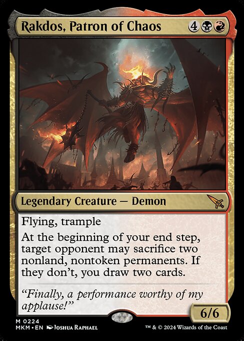 [Foil] MKM 224 Rakdos, Patron of Chaos M