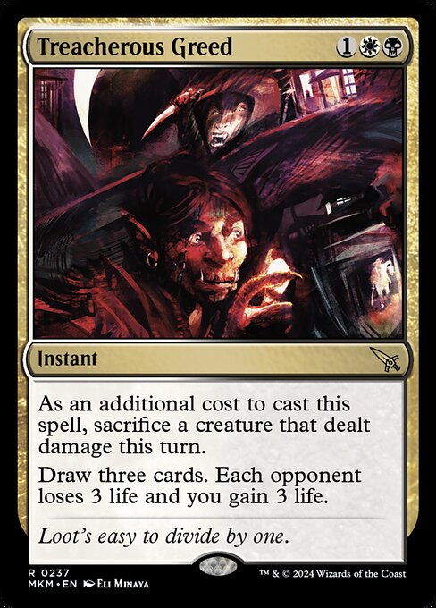 [Foil] MKM 237 Treacherous Greed R