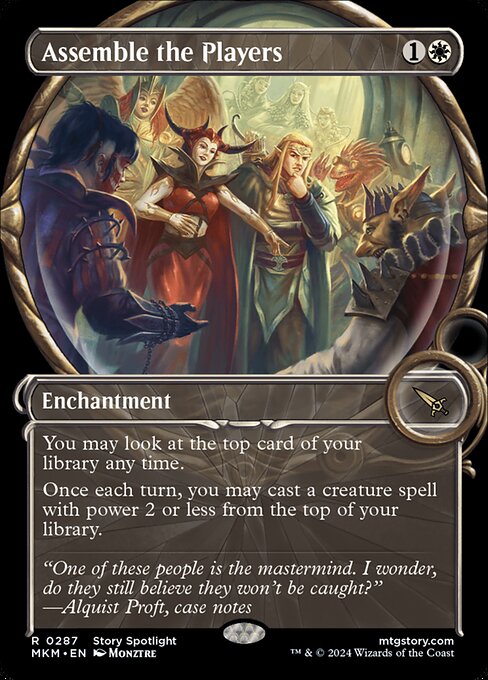 [Foil] MKM 287 Assemble the Players (Showcase Magnified) R