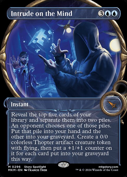 [Foil] MKM 296 Intrude on the Mind (Showcase Magnified) M