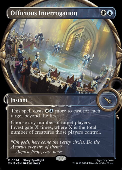 [Foil] MKM 314 Officious Interrogation (Showcase Magnified) R