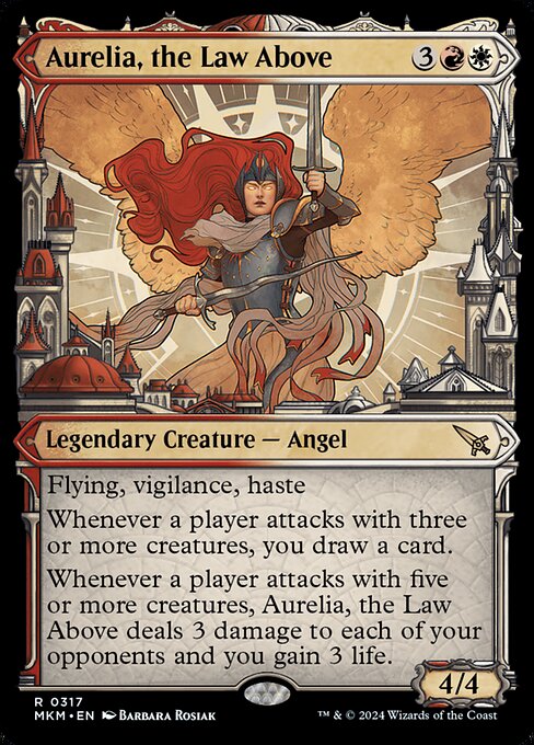 [Foil] MKM 317 Aurelia, the Law Above (Showcase Ravnica City) R