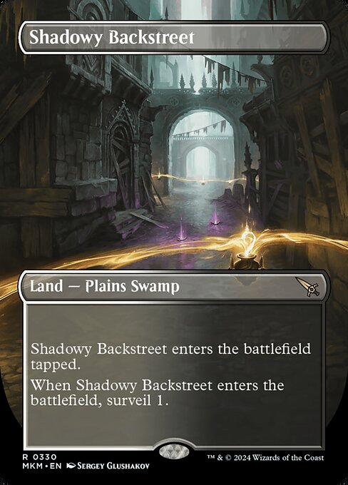 [Foil] MKM 330 Shadowy Backstreet (Borderless) R