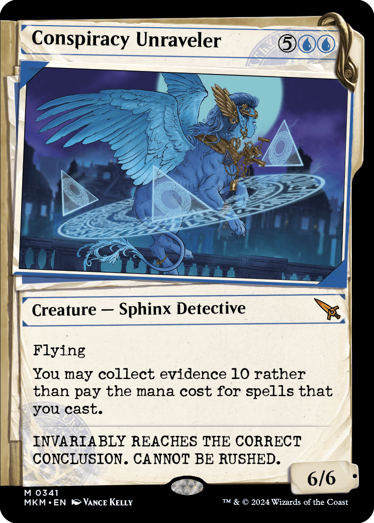 MKM 341 Conspiracy Unraveler (Showcase Dossier) M