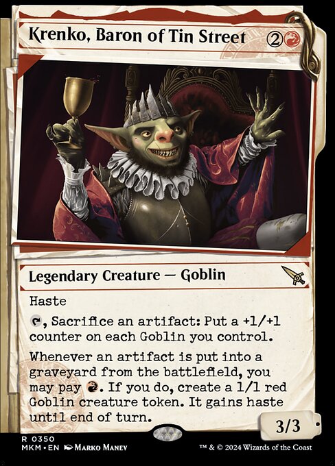 [Foil] MKM 350 Krenko, Baron of Tin Street (Showcase Dossier) R