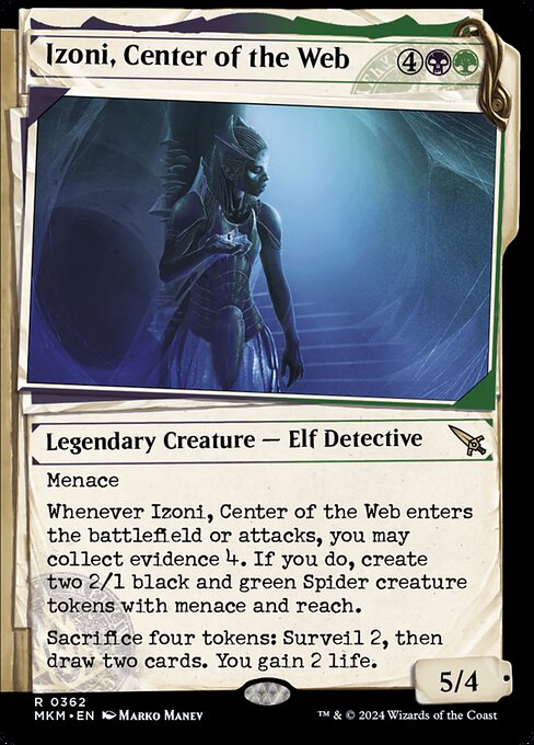[Foil] MKM 362 Izoni, Center of the Web (Showcase Dossier) R