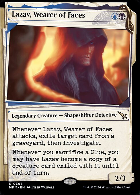 [Foil] MKM 366 Lazav, Wearer of Faces (Showcase Dossier) R