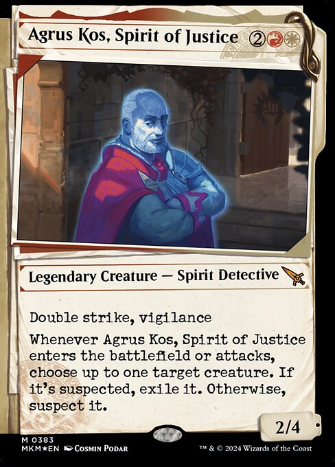 [Foil] MKM 383 Agrus Kos, Spirit of Justice (0383 - Invisible Ink Dossier) M