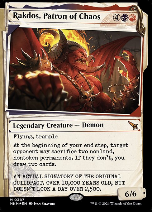 MKM 387 Rakdos, Patron of Chaos (Showcase Dossier) M