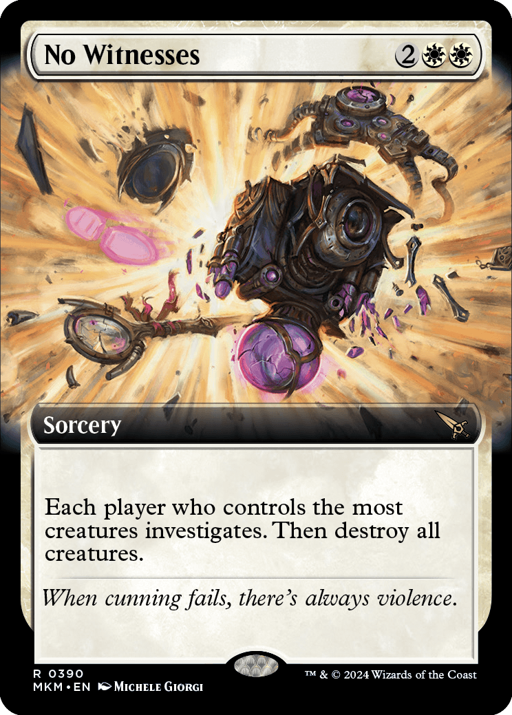 MKM 390 No Witnesses (Extended Art) R