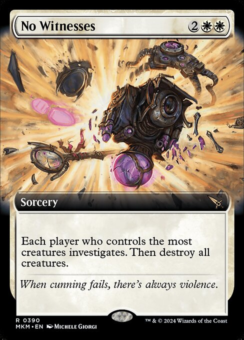 [Foil] MKM 390 No Witnesses (Extended Art) R
