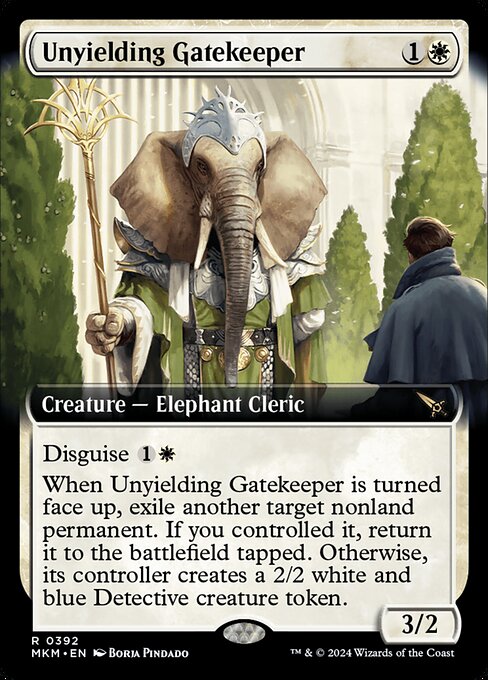 [Foil] MKM 392 Unyielding Gatekeeper (Extended Art) R