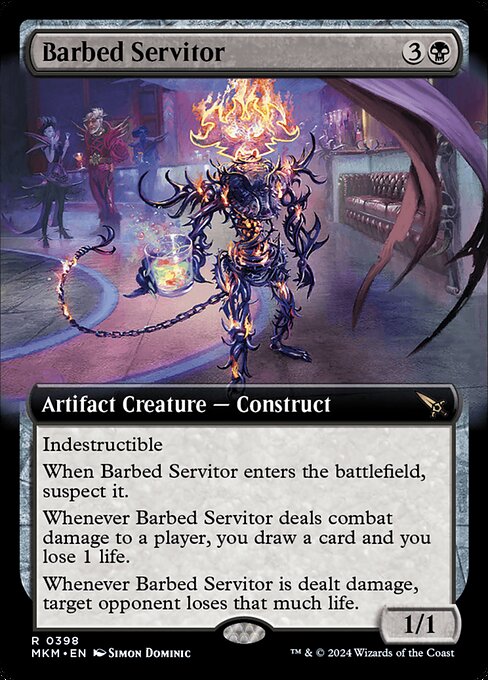 MKM 398 Barbed Servitor (Extended Art) R