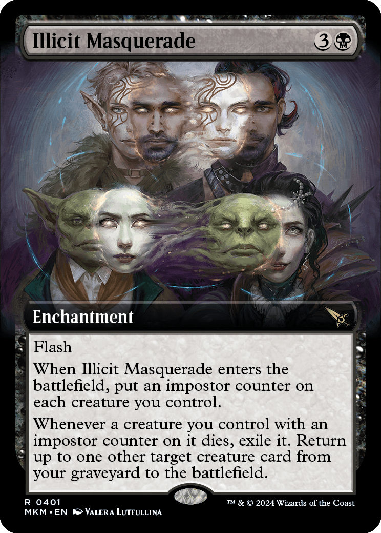 MKM 401 Illicit Masquerade (Extended Art) R
