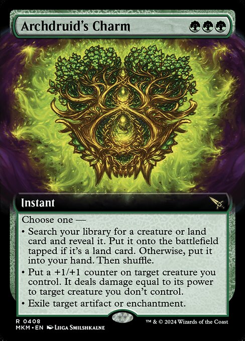 MKM 408 Archdruid's Charm (Extended Art) R