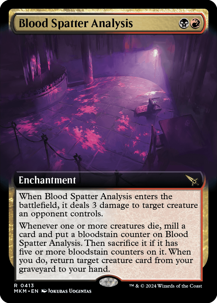 MKM 413 Blood Spatter Analysis (Extended Art) R