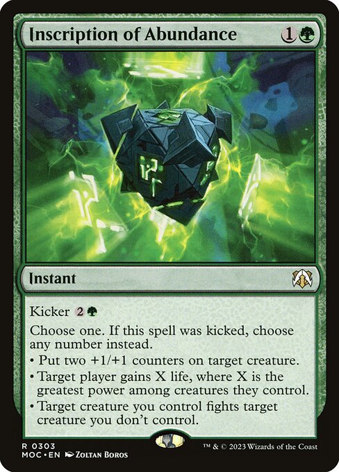 MOC 303 Inscription of Abundance R