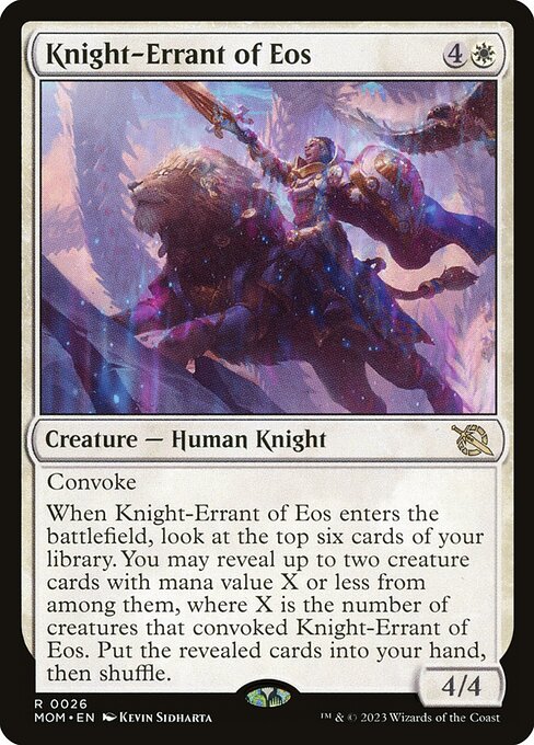 [Foil] MOM 026 Knight-Errant of Eos R