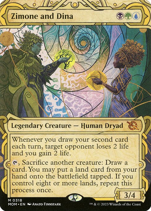 [Foil] MOM 318 Zimone and Dina (0318 - Showcase) M