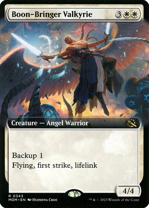 [Foil] MOM 343 Boon-Bringer Valkyrie (0343 - Extended Art) R