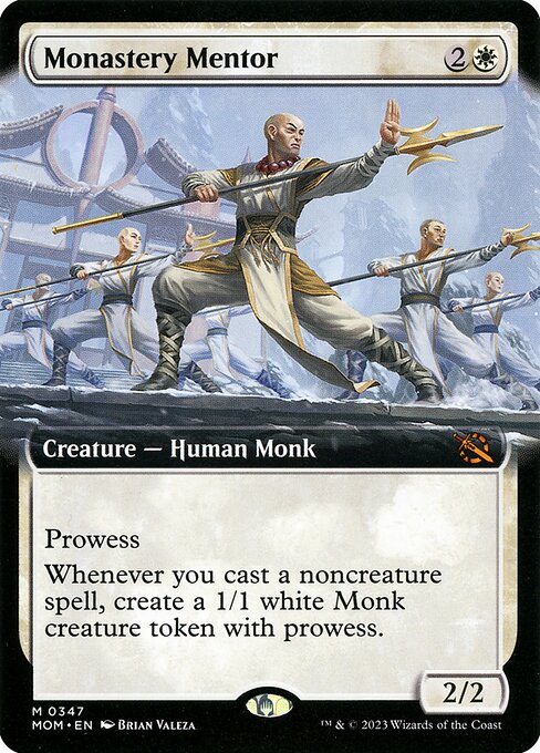 [Foil] MOM 347 Monastery Mentor (0347 - Extended Art) M