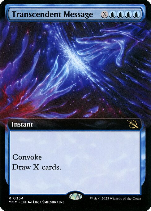 [Foil] MOM 354 Transcendent Message (0354 - Extended Art) R