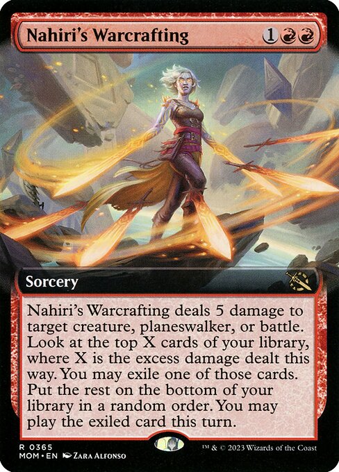 [Foil] MOM 365 Nahiri's Warcrafting (0365 - Extended Art) R