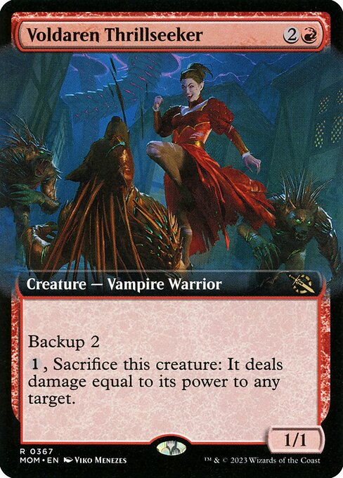 [Foil] MOM 367 Voldaren Thrillseeker (0367 - Extended Art) R