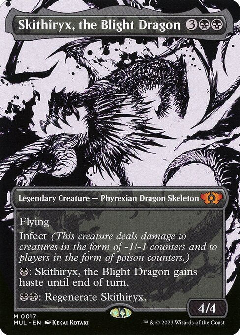 [Foil] MUL 017 Skithiryx, the Blight Dragon M