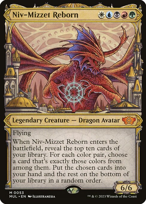 [Foil] MUL 053 Niv-Mizzet Reborn M