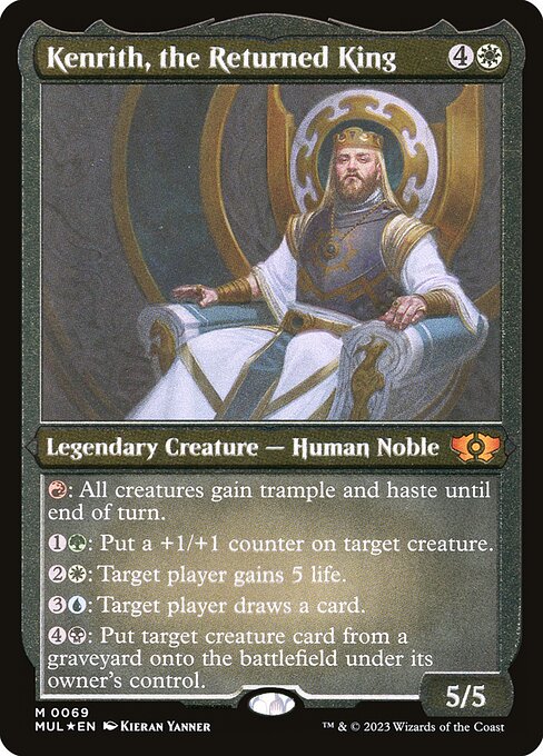 [Foil Etched] MUL 069 Kenrith, the Returned King (0069 - Foil Etched) M