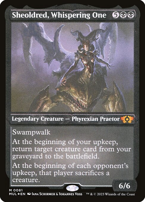 [Foil Etched] MUL 081 Sheoldred, Whispering One (0081 - Foil Etched) M