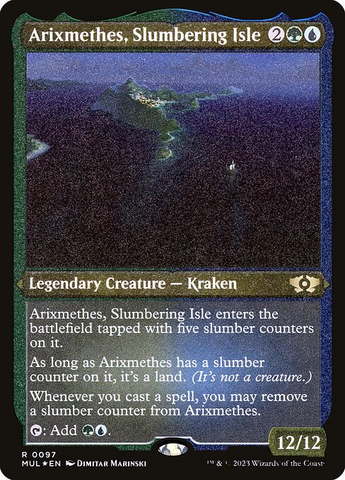 [Foil Etched] MUL 097 Arixmethes, Slumbering Isle (0097 - Foil Etched) R