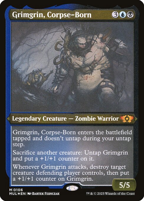 [Foil Etched] MUL 106 Grimgrin, Corpse-Born (0106 - Foil Etched) M