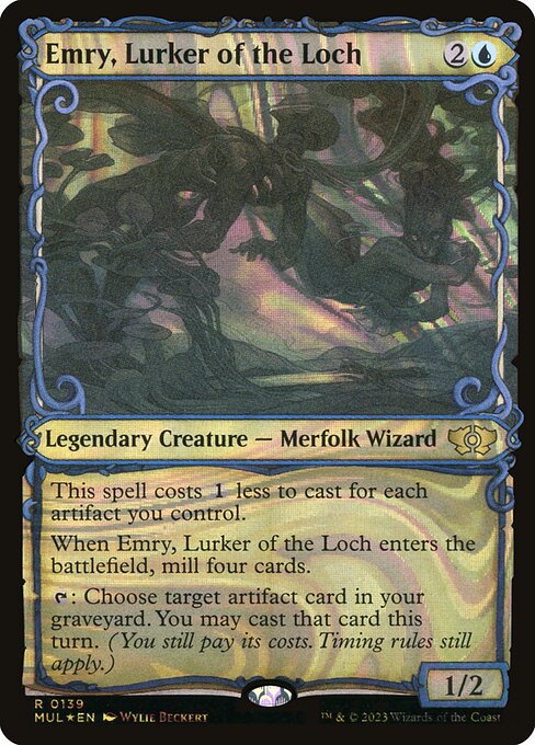 [Foil] MUL 139 Emry, Lurker of the Loch (0139 - Halo Foil) R
