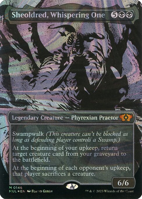 [Foil] MUL 146 Sheoldred, Whispering One (0146 - Halo Foil) M