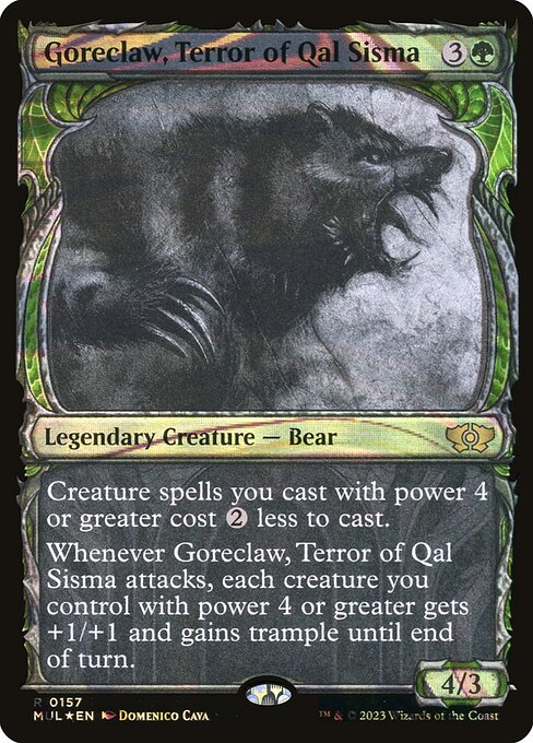 [Foil] MUL 157 Goreclaw, Terror of Qal Sisma (0157 - Halo Foil) R