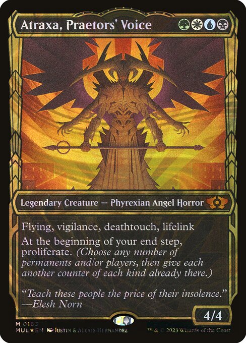 [Foil] MUL 163 Atraxa, Praetors' Voice (0163 - Halo Foil) M