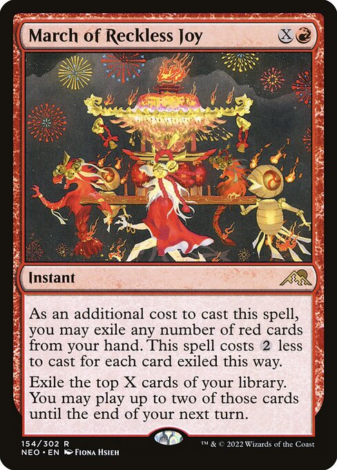 [Foil] NEO 154 March of Reckless Joy R