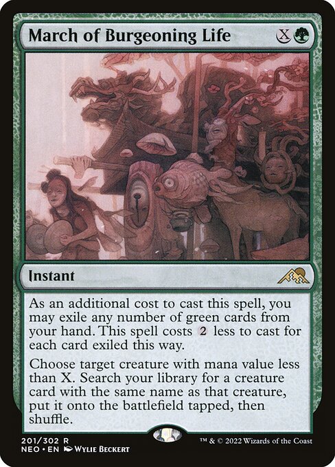[Foil] NEO 201 March of Burgeoning Life R