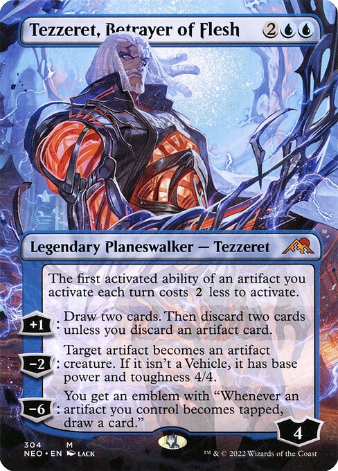 NEO 304 Tezzeret, Betrayer of Flesh (Borderless) M