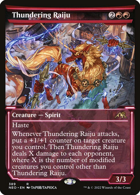 [Foil] NEO 389 Thundering Raiju (Showcase) R