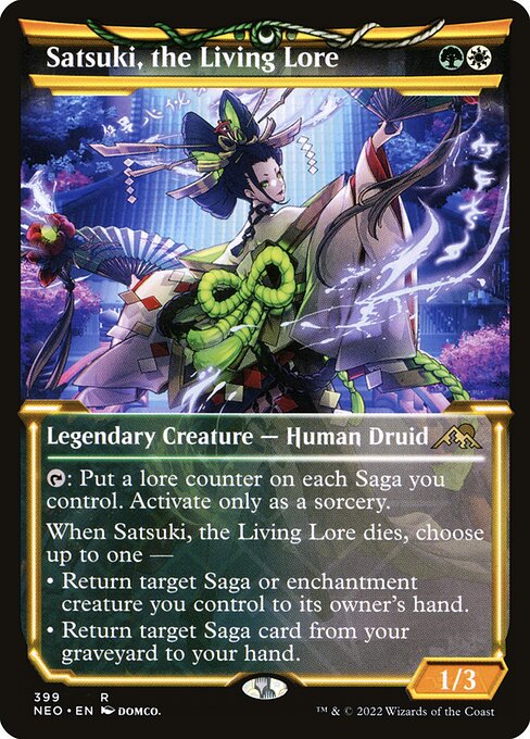 [Foil] NEO 399 Satsuki, the Living Lore (Showcase) R